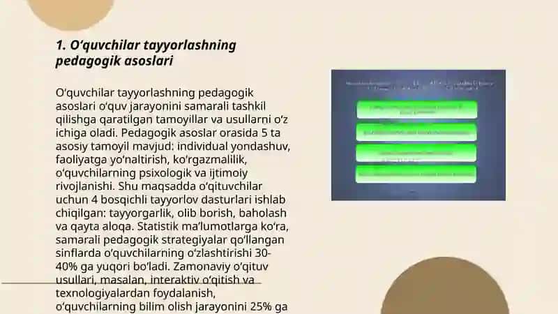 Oʻquvchilar tayyorlashning pedagogik asoslari 3