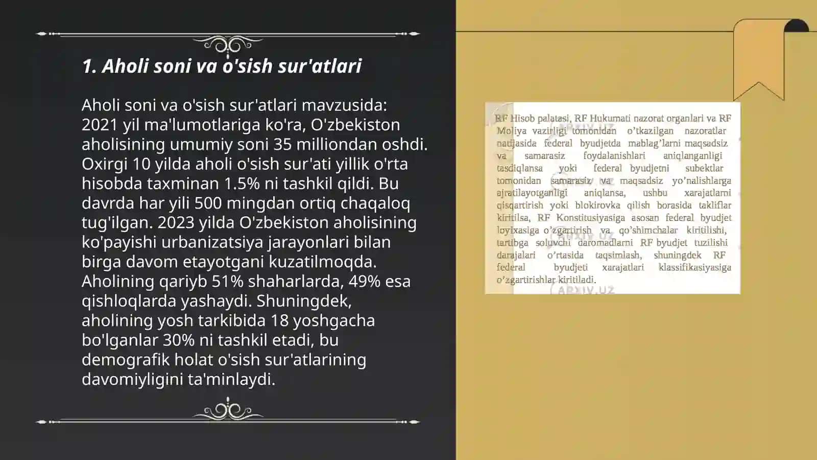 Rivojlangan mamlakatlarda aholi va mehnat bozori ko‘rsatkichlari tahlili 3