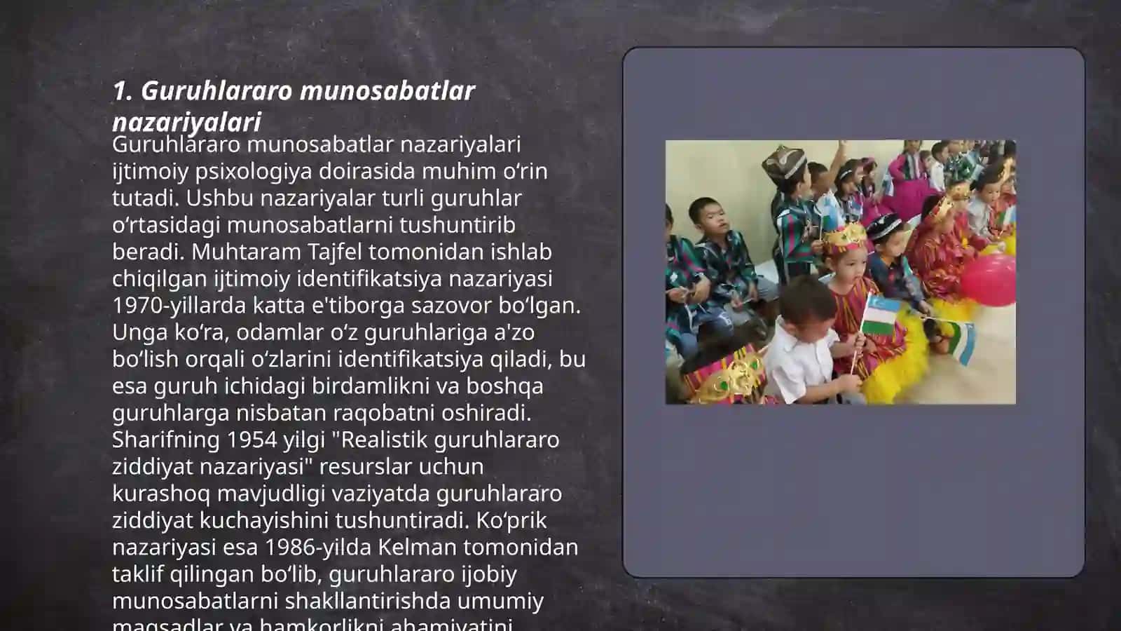 Guruhlararo munosabatlar nazariyalari 3