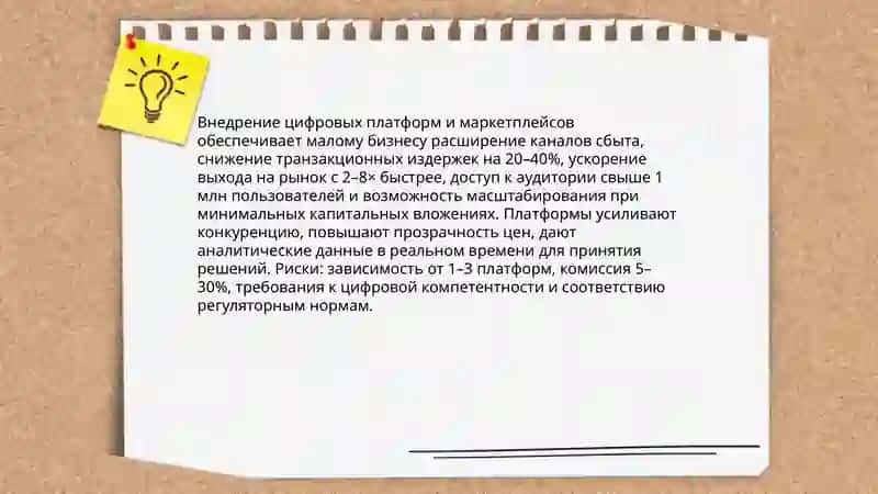 Инновационные формы развития малого бизнеса в условиях либерализации экономики 3