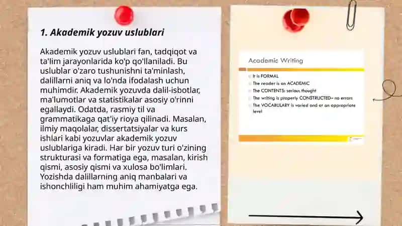 Akademik yozuv va grammatika 3