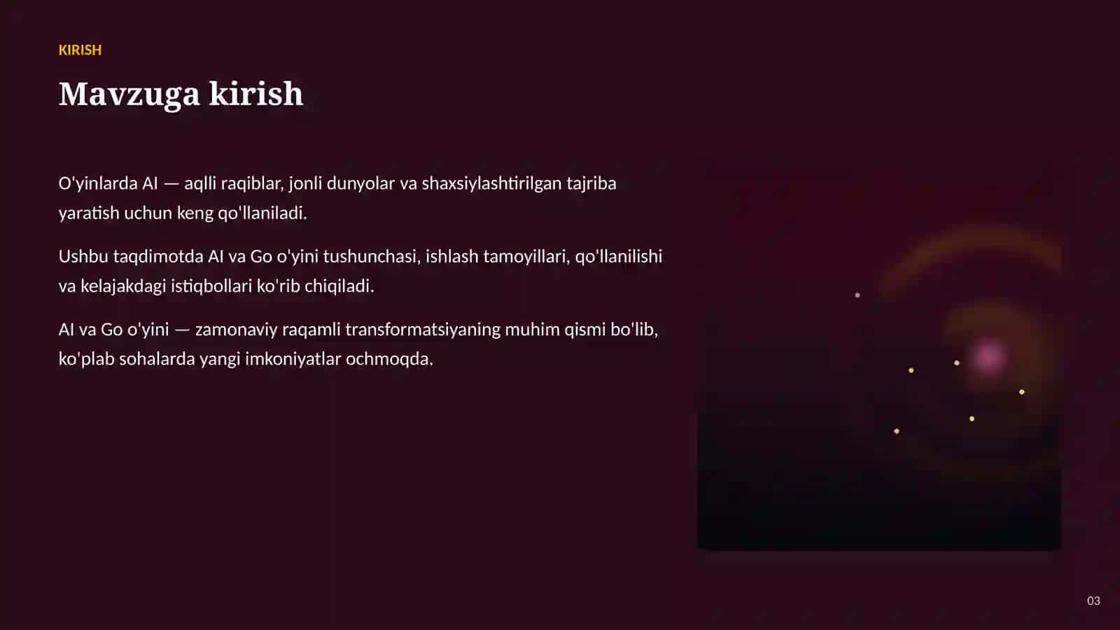 AI va Go o'yini: Asoslari va qo'llanilishi 3