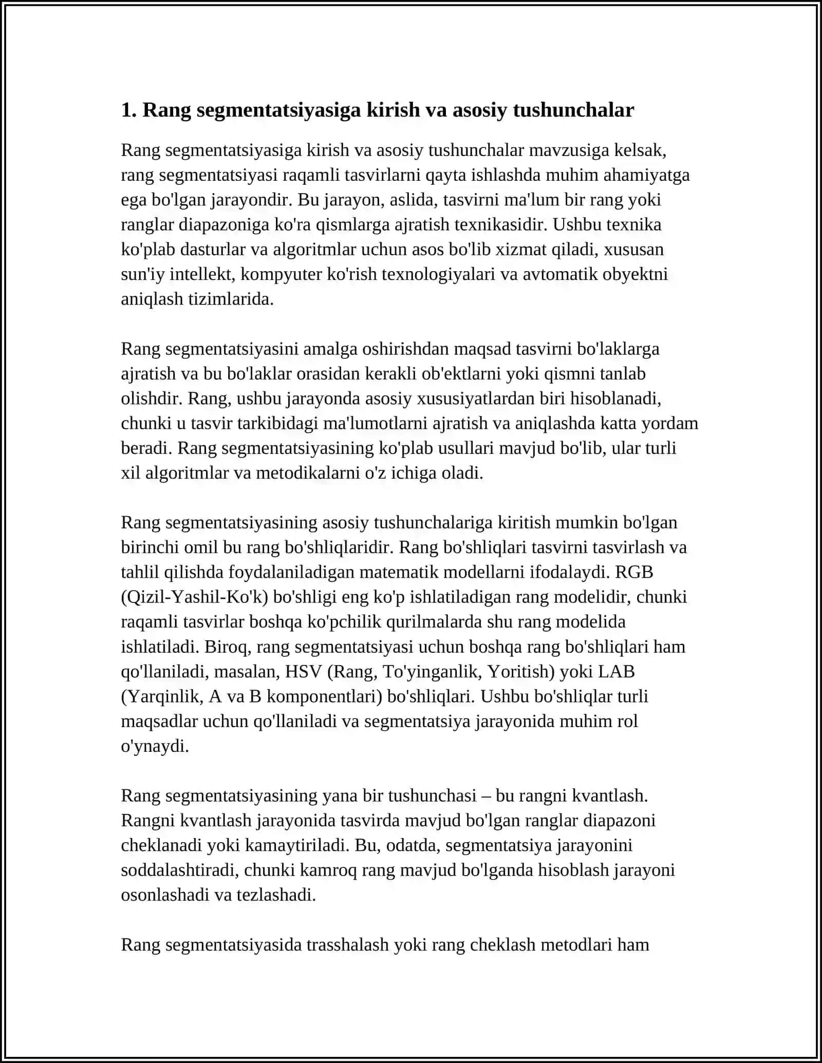 Rang Segmentatsiyasi Algoritmlari 3