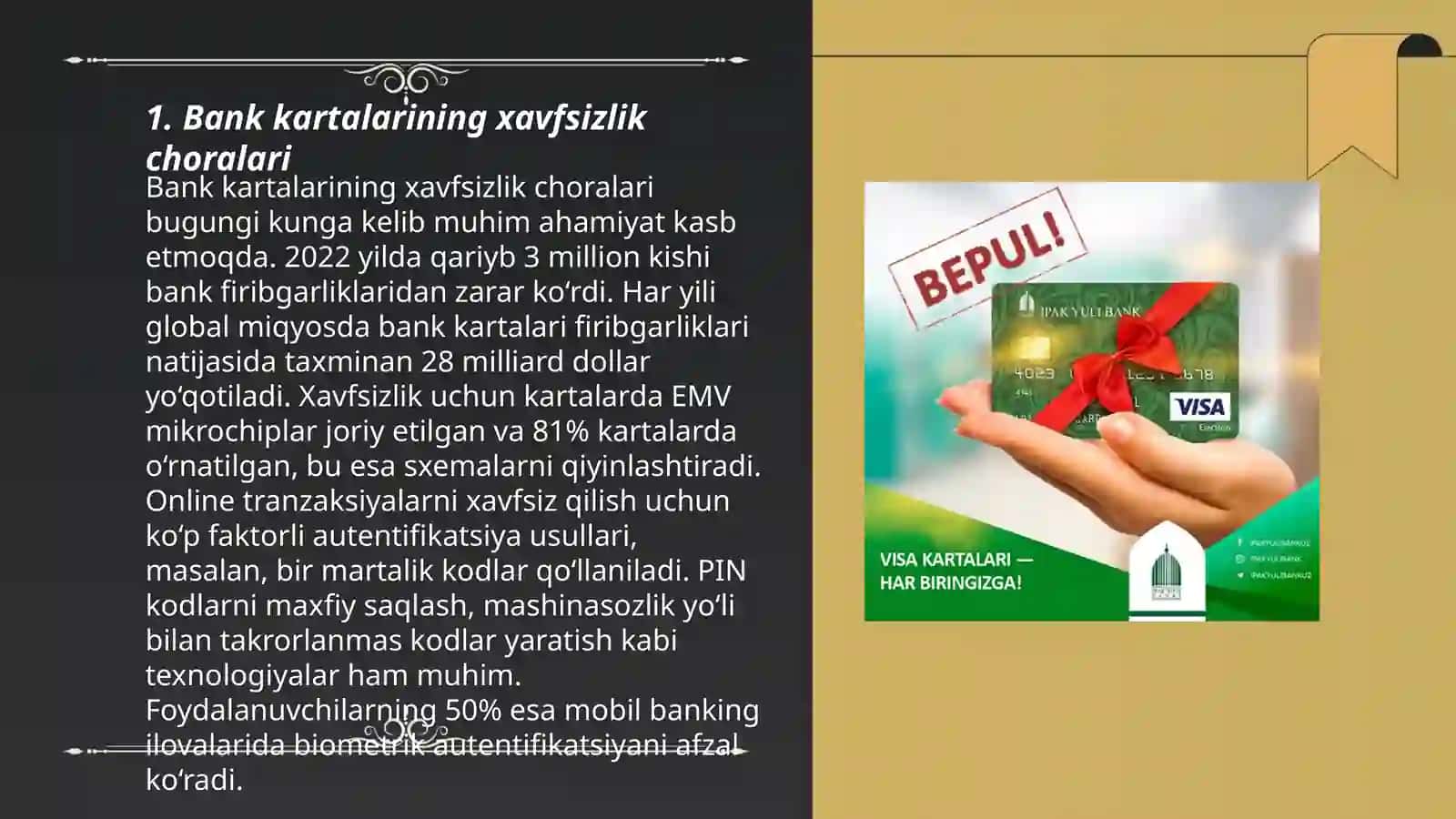 Bank kartalari bilan bo'ladigan firibgarliklar 3