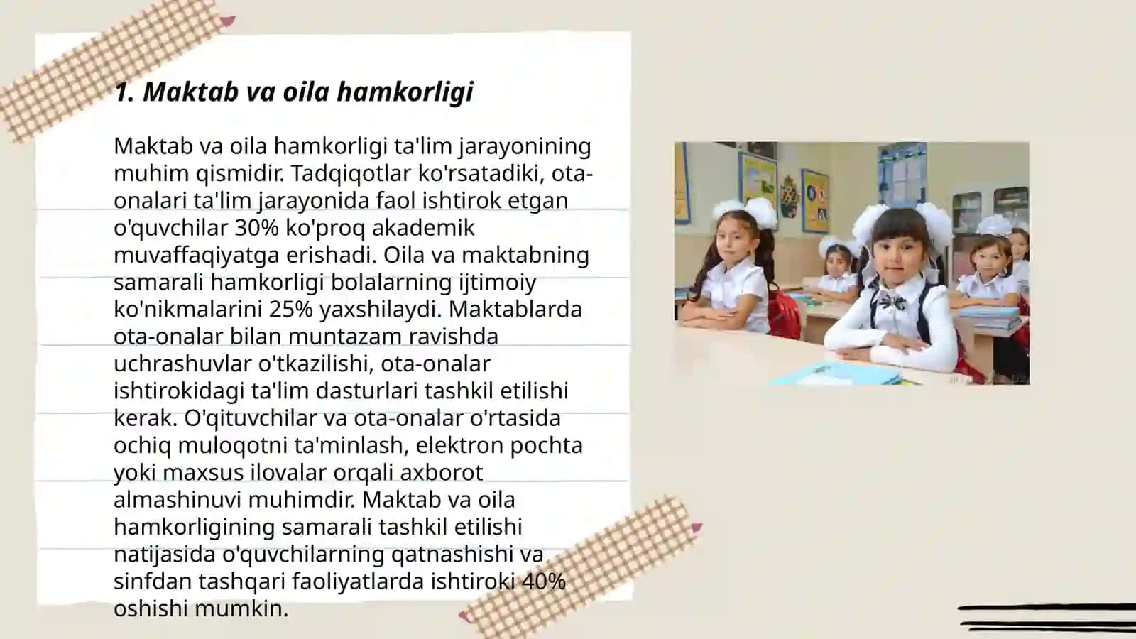 Maktab va oila integratsiyasi 3