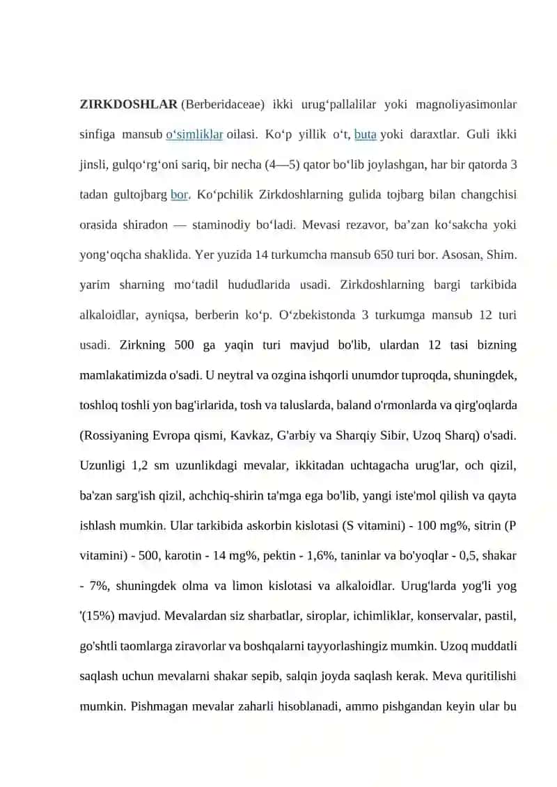 ZIRKDOSHLAR OILASI 3