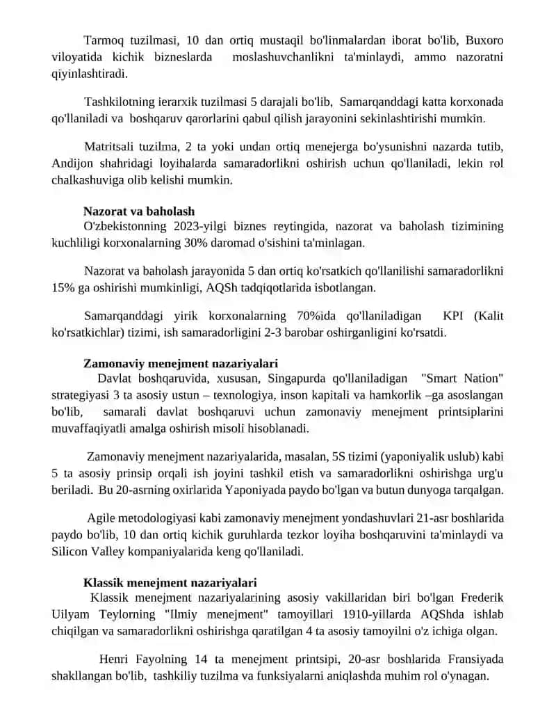 Menejmentni nazariy asoslari 3