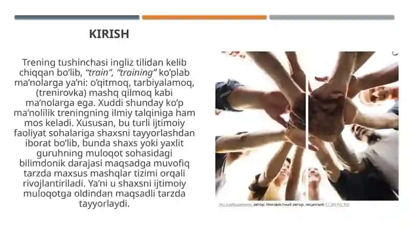 Sotsial psixologik trening nobixevioristik an'analari 3