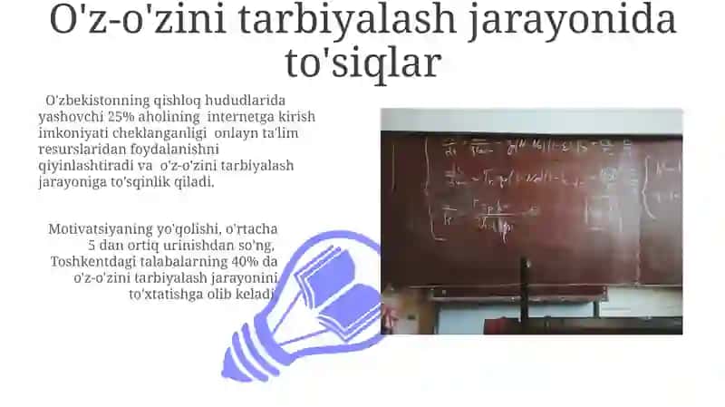 O'z-o'zini tarbiyalash jarayonida to'siqlar 3