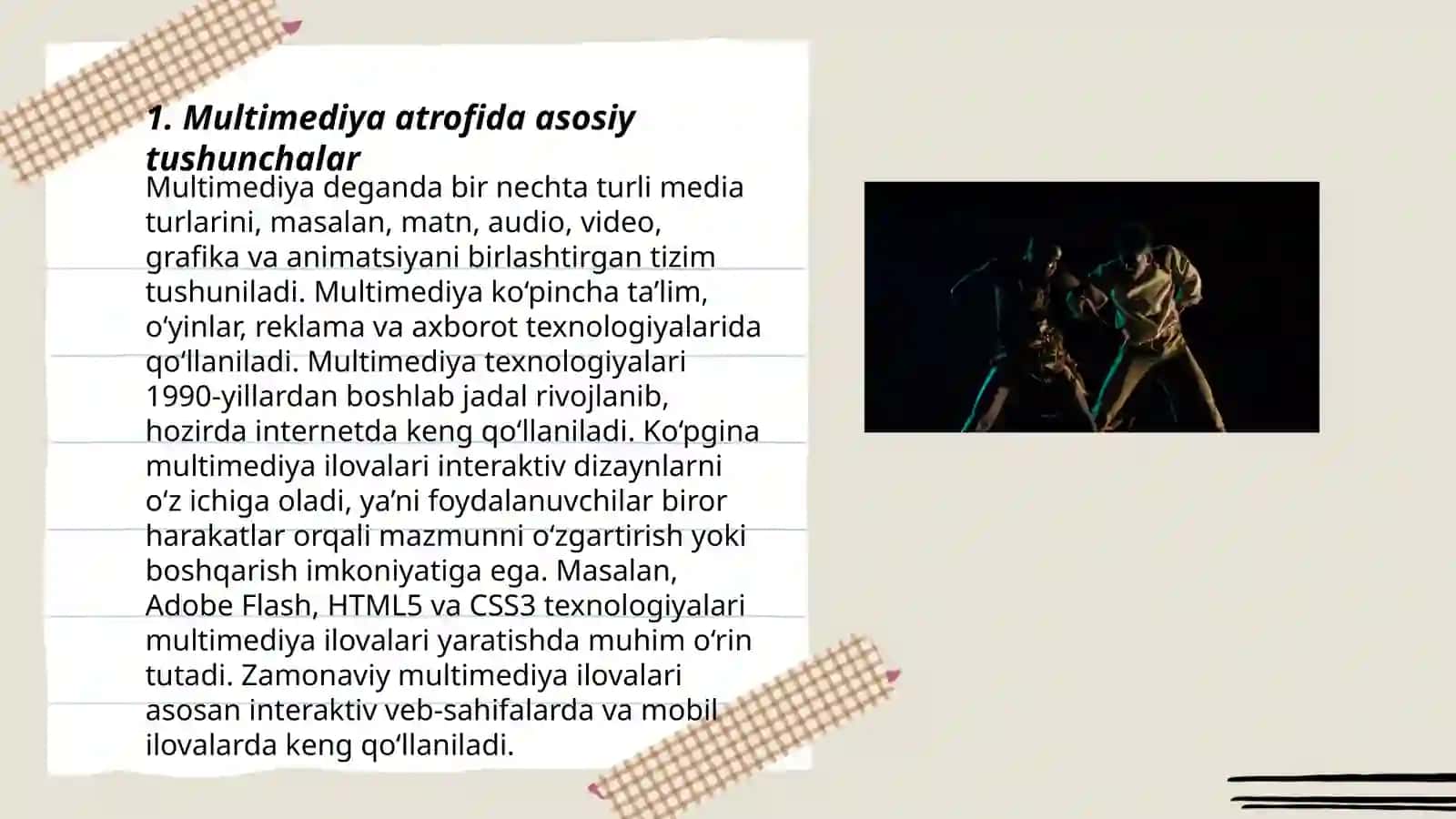 Multimedia va uning zamonaviy taʼminoti 3