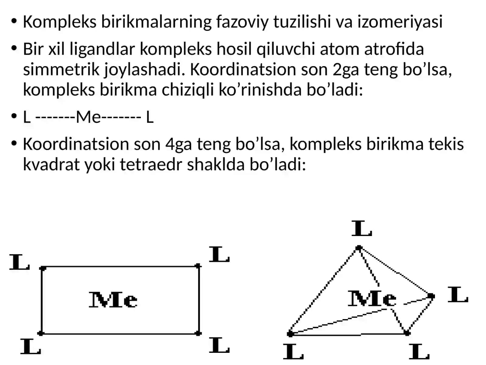 Kompleks birikmalar izomeriyasi 3