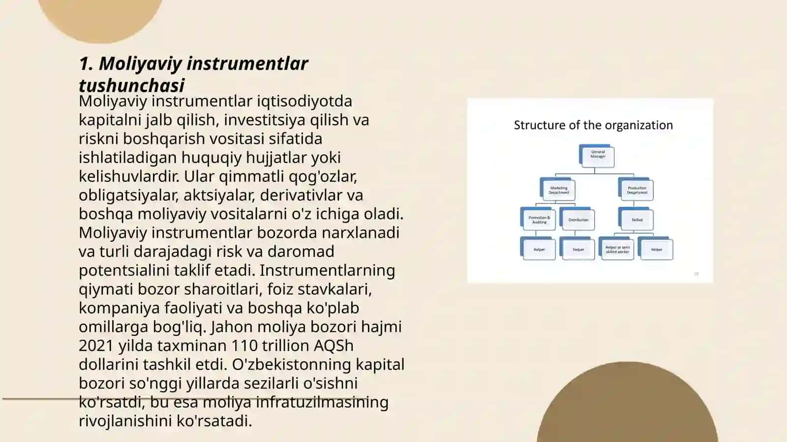Moliyaviy instrumentlar tasnifi 3