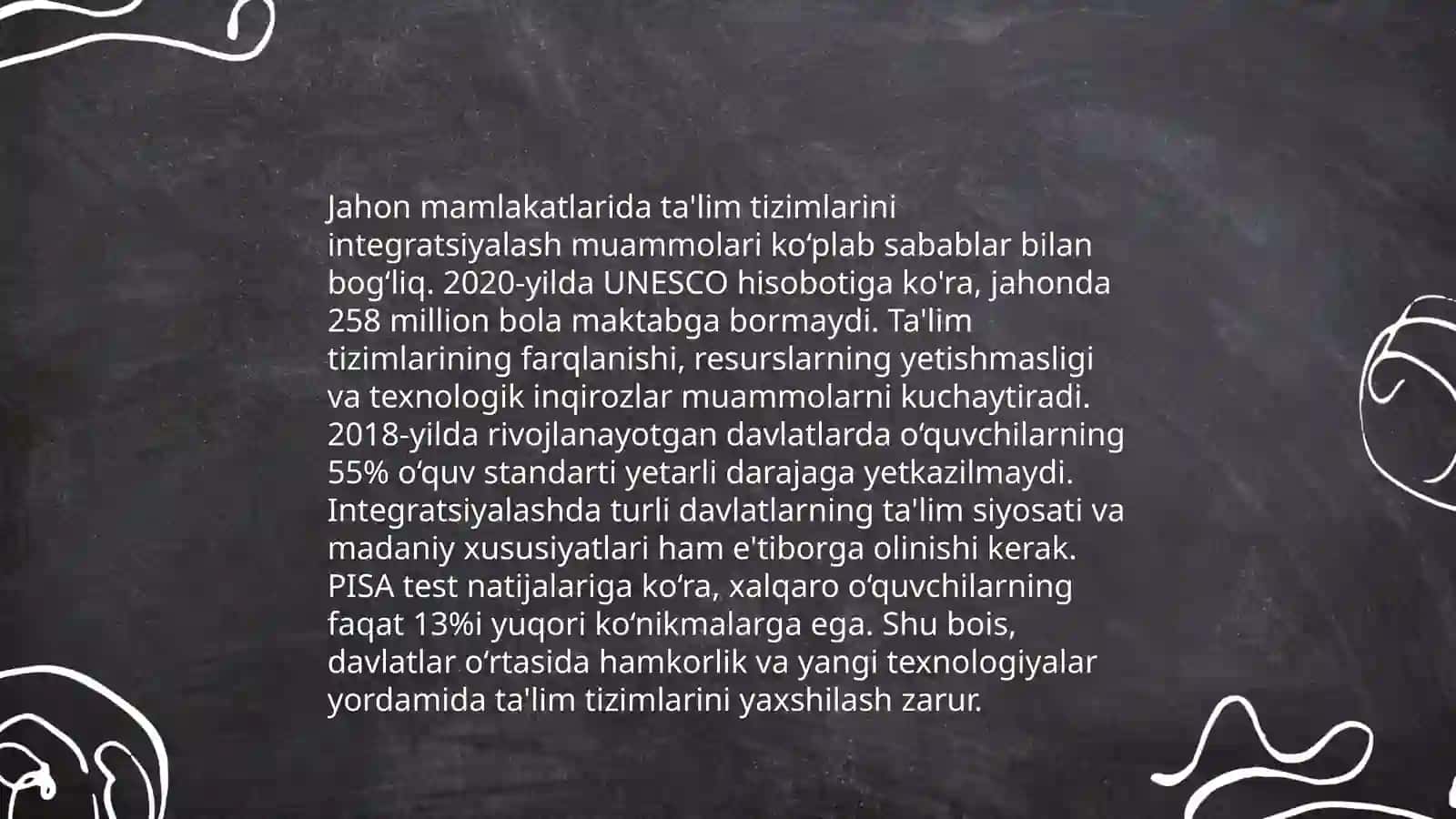 Jahon mamlakatlarida ta'limni integratsiyalash masalalari 3
