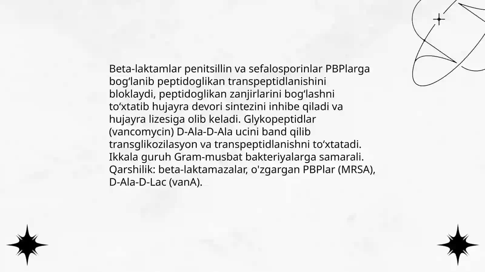 Antibiotiklar va ularning tasir mexanizimi 3