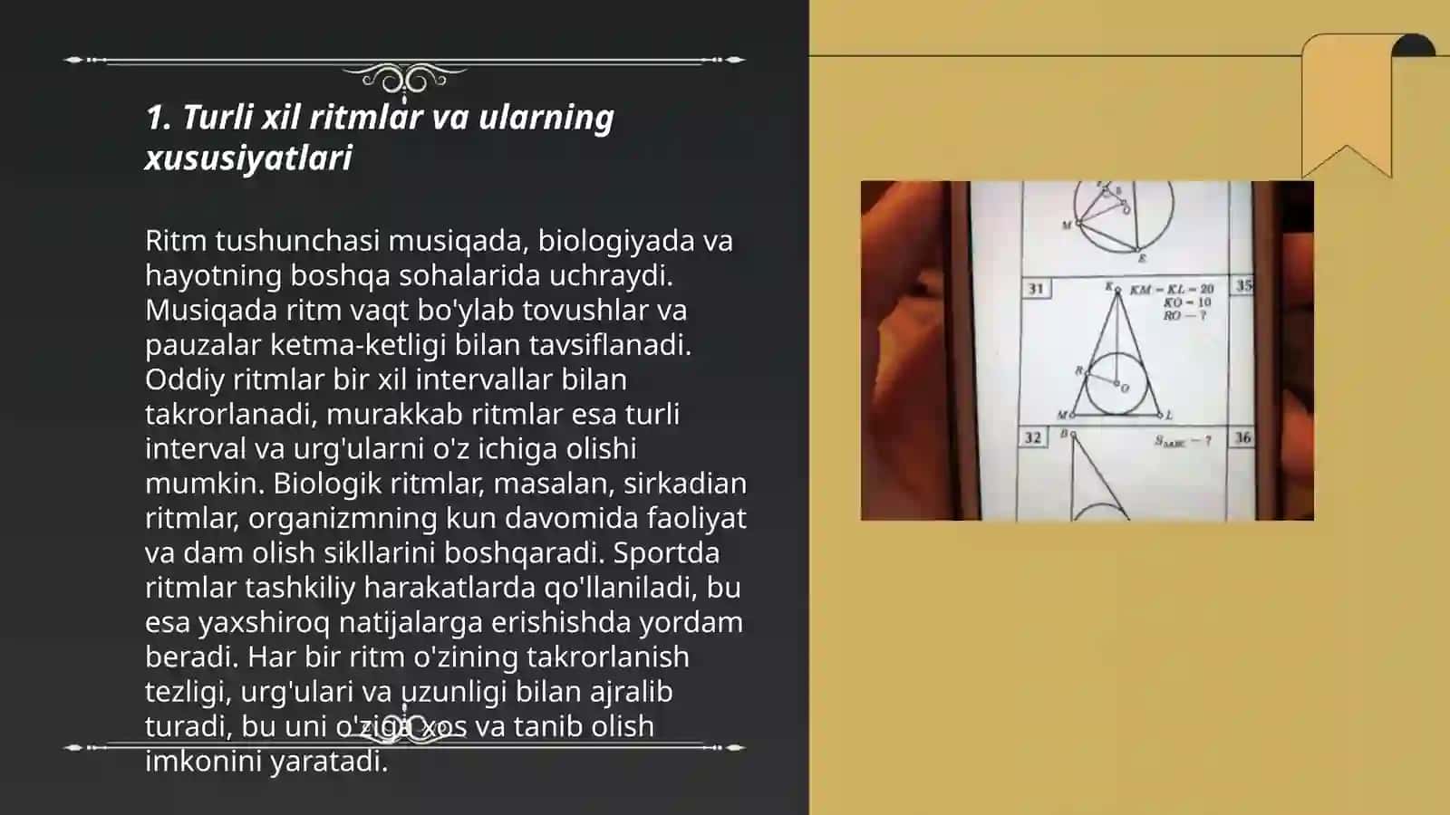 Turli xil ritmik ko'rinishlar 3
