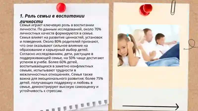 Воспнтание человека -зеркало семьи 3