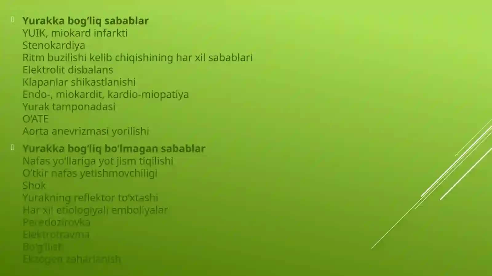 O'pka yurak ranimatsiyasini o'tkazish 3