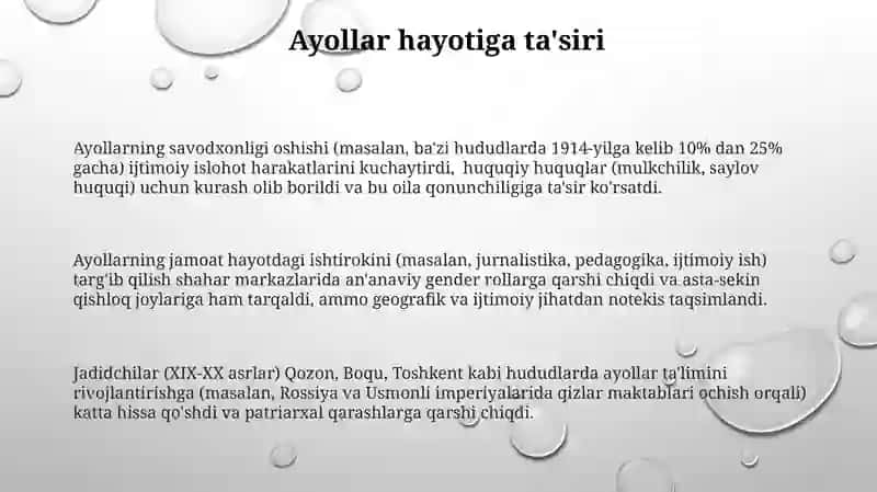 Ayollarning savodxonligi oshishi 3