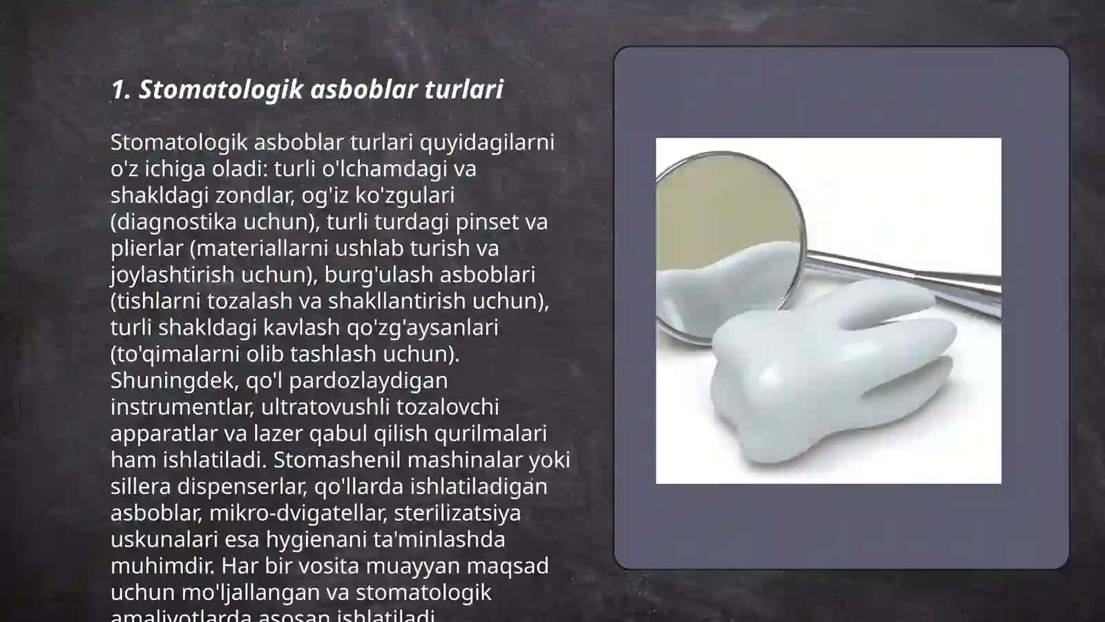 Stomatologik asboblar 3