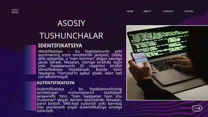 Autentifikatsiya va identifikatsiya 3