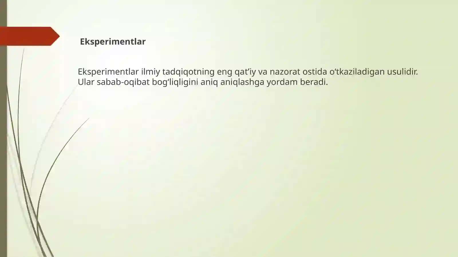 Eksperimentlar va Kvazi-Eksperimentlar 3