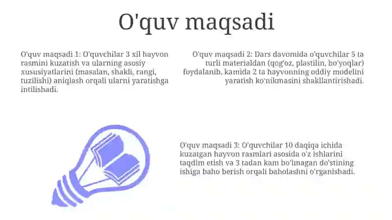 Hayvon tasvirlari dars ishlanmasi 3