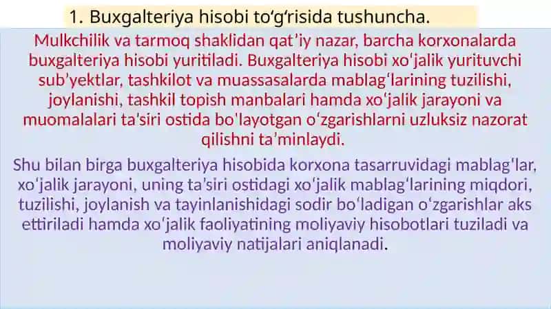 Buxgalteriya hisobi xizmatini tashkiletish 3