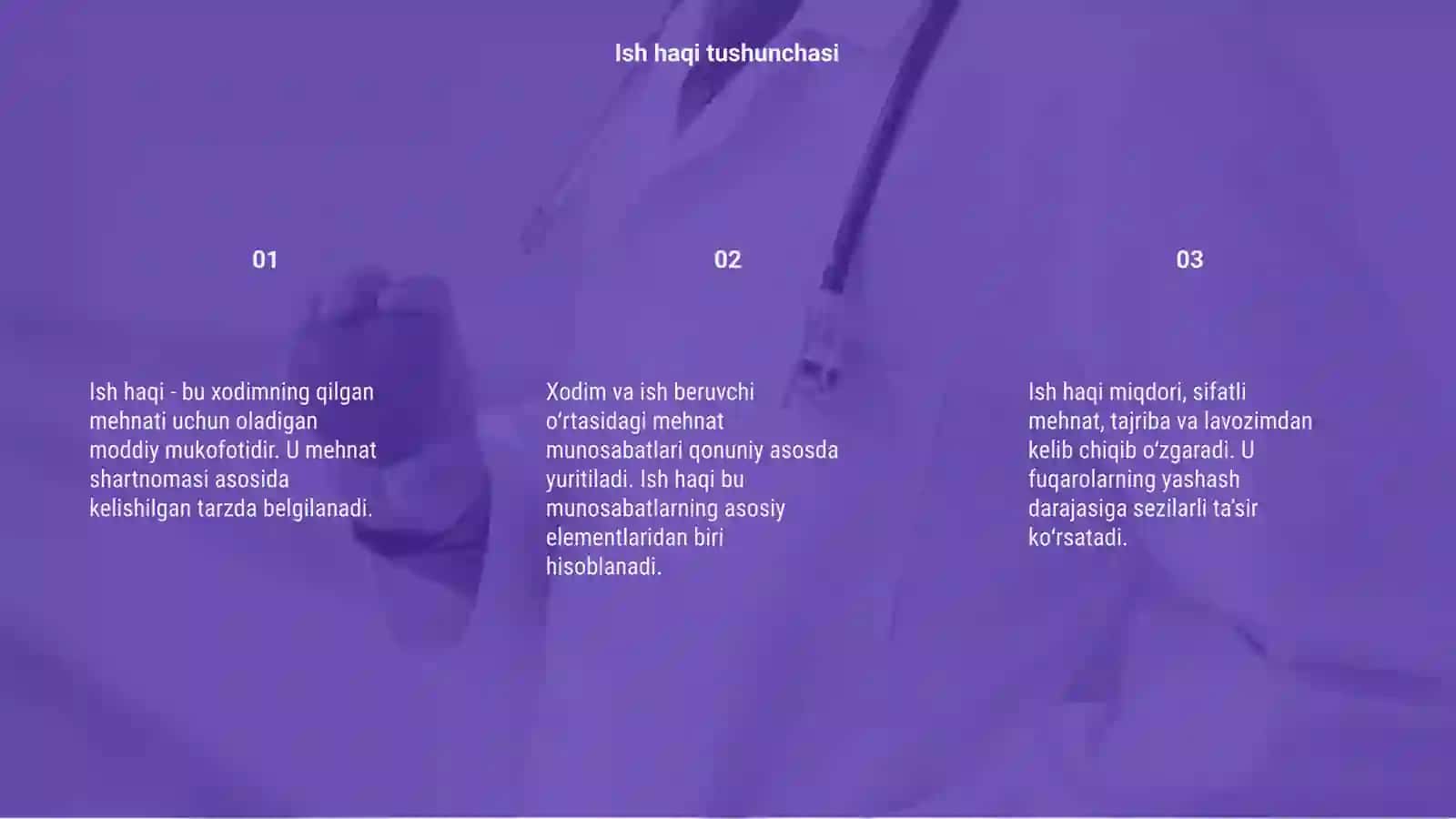 Ish haqi va mexnat munosabatlari 3