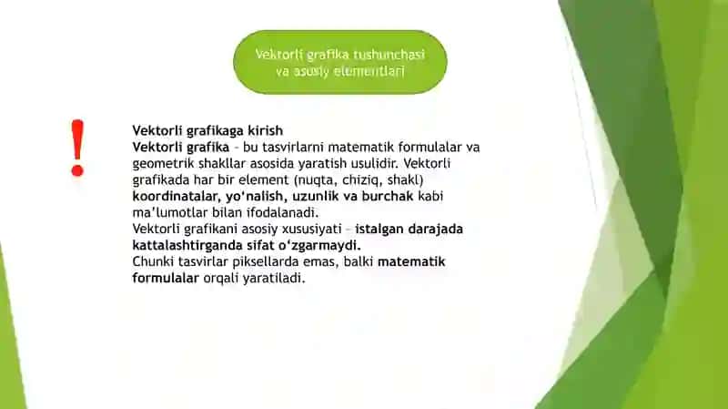 Vektorli grafikaning matematik asoslari 3