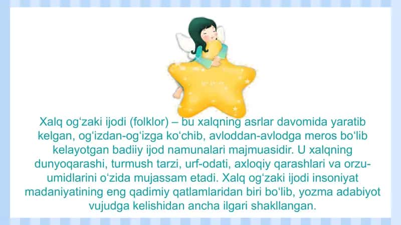 Xalqog'zakii jodii janrlari reja 3