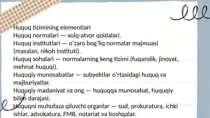 Huquq tizimi 3