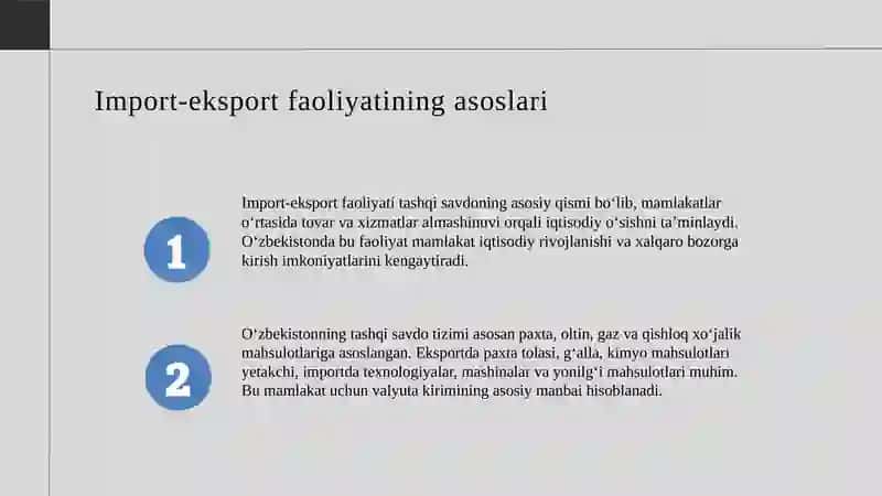 Import-eksport faoliyati 3