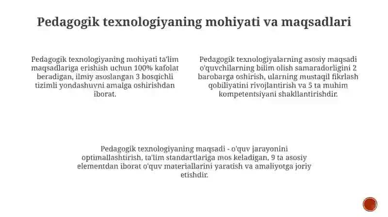 Pedagogik texnalogiya 3