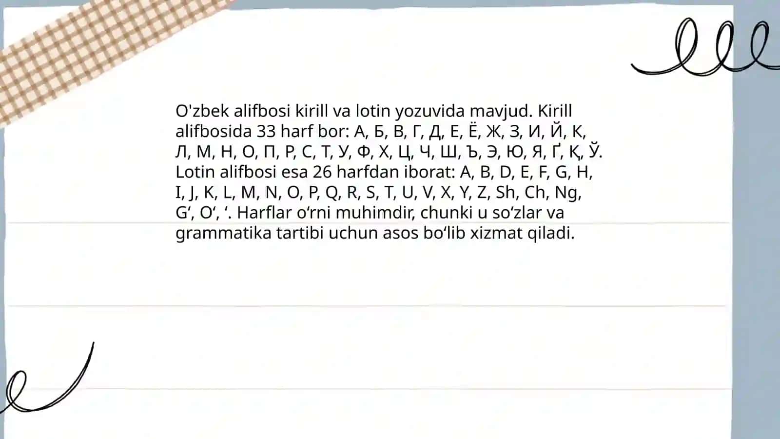 Oʼzbek tilining asosiy imlo qoidalari 3