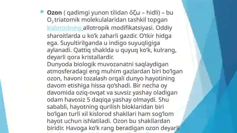 Ozon qatlami muammolar 3