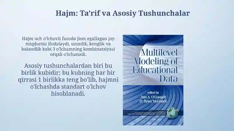 Hajm tushinchalarini oʻqitish metodikasi 3