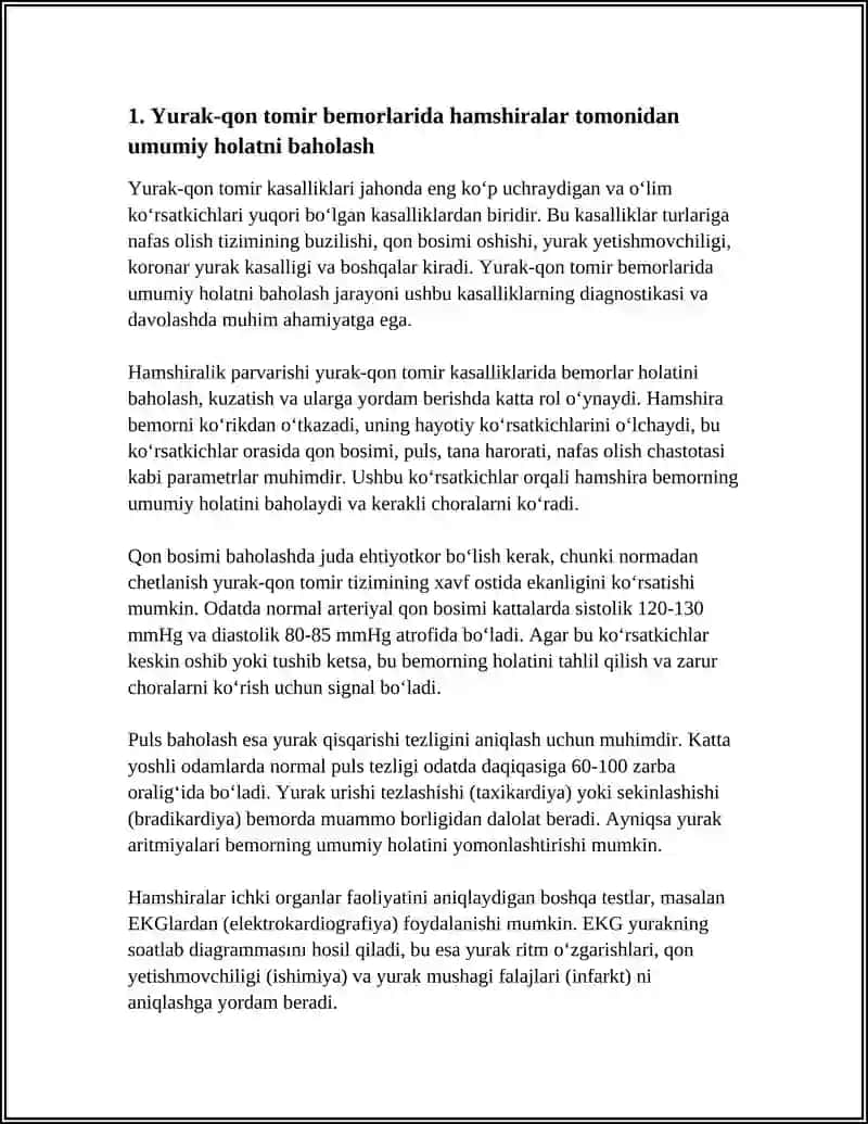 YURAK QON TOMIR KASALLIKLARIDA HAMSHIRALIK PARVARISHI 3