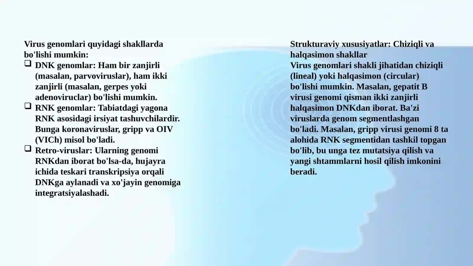 Genomlar xilma-xilligi va ularning strukturasi 3