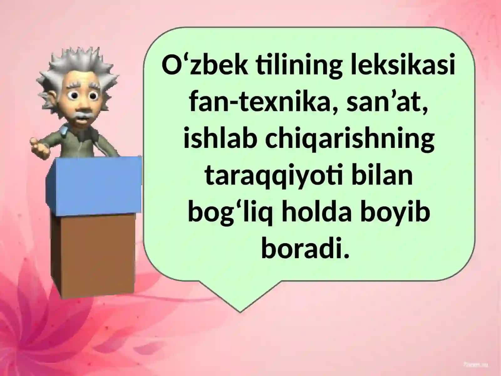 O'zbek tilining leksikasi 3