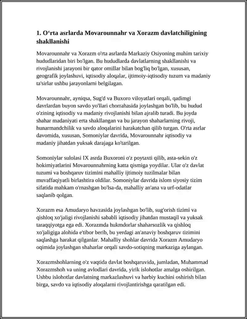 O‘ZBEKISTON DAVLATCHILIGINING SHAKILLANISHI VA TARAQQIYOTI BOSQICHLARI 3