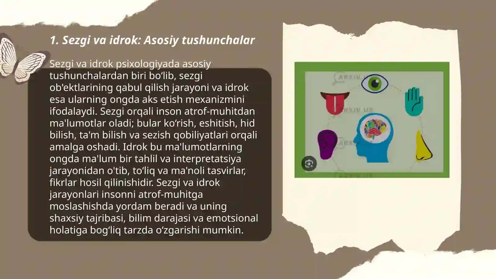 Sezgi va idrokning psixologik ahamiyati 3