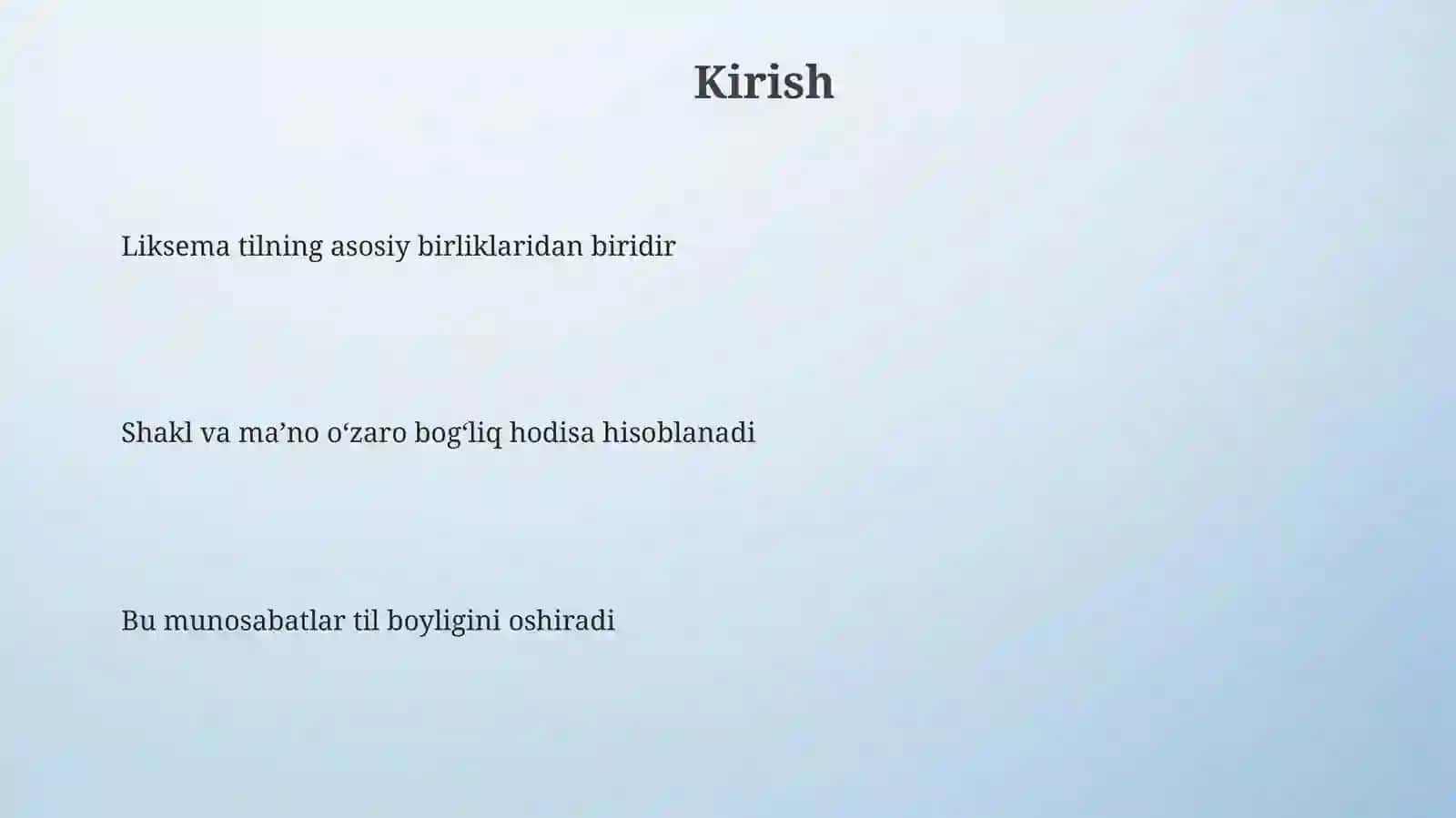 Liksema tushunchasi 3