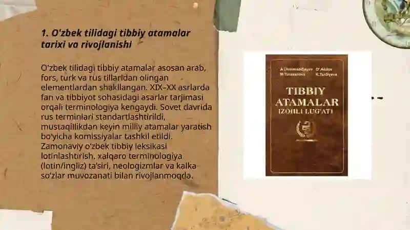 O'zbek tilidagi tibbiy atamalar va ularning tilshunoshlikka tasiri 3