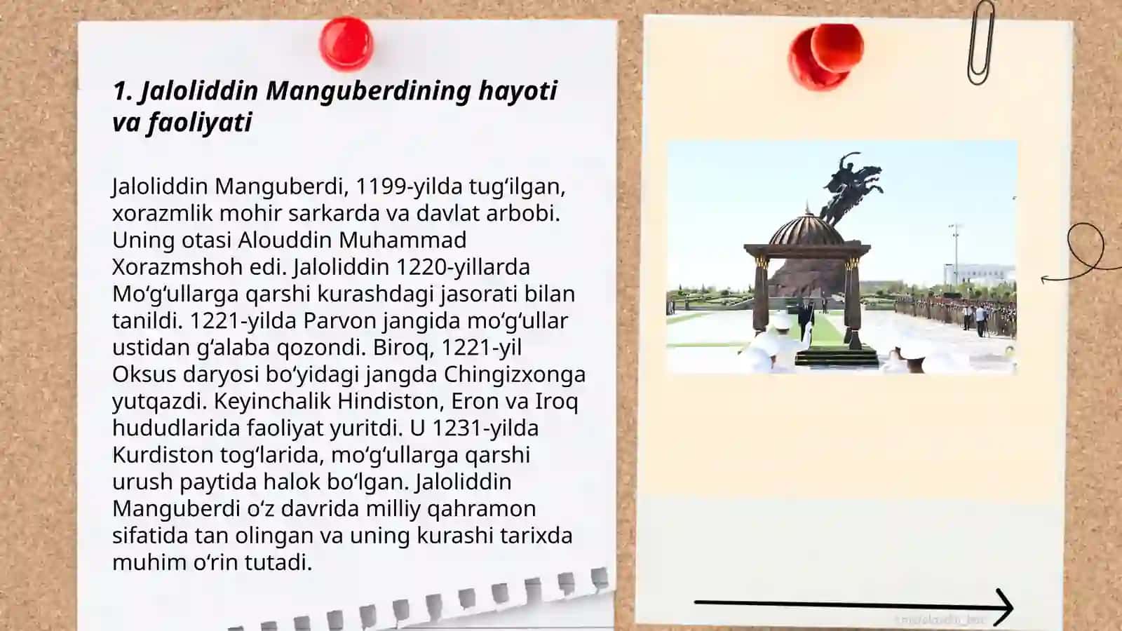 Jaloliddin Manguberdi vatan himoyachisi 3