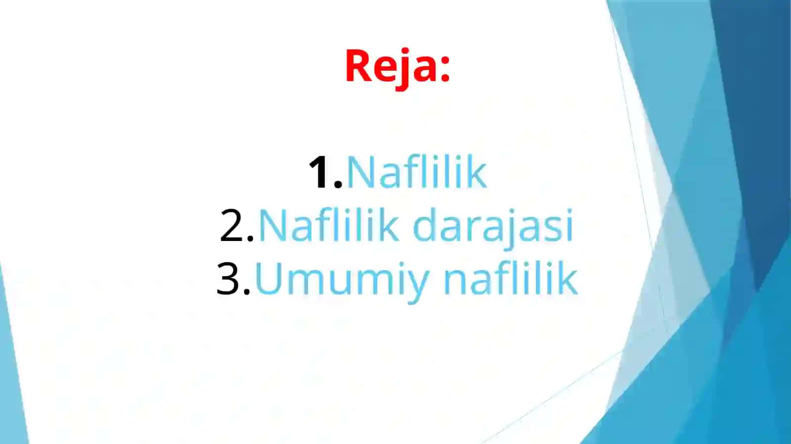 NAFLILIK NAZARIYASI 3