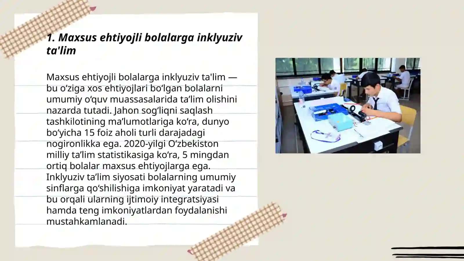 Maxsus ehtiyojli bolalarga inklyuziv ta'lim 3