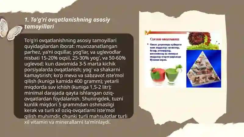 To'g'ri ovqatlanish sog'lom turmush tarzi omili 3