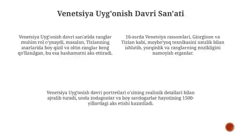 Florensiya Uyg'onish Davri San'ati 3