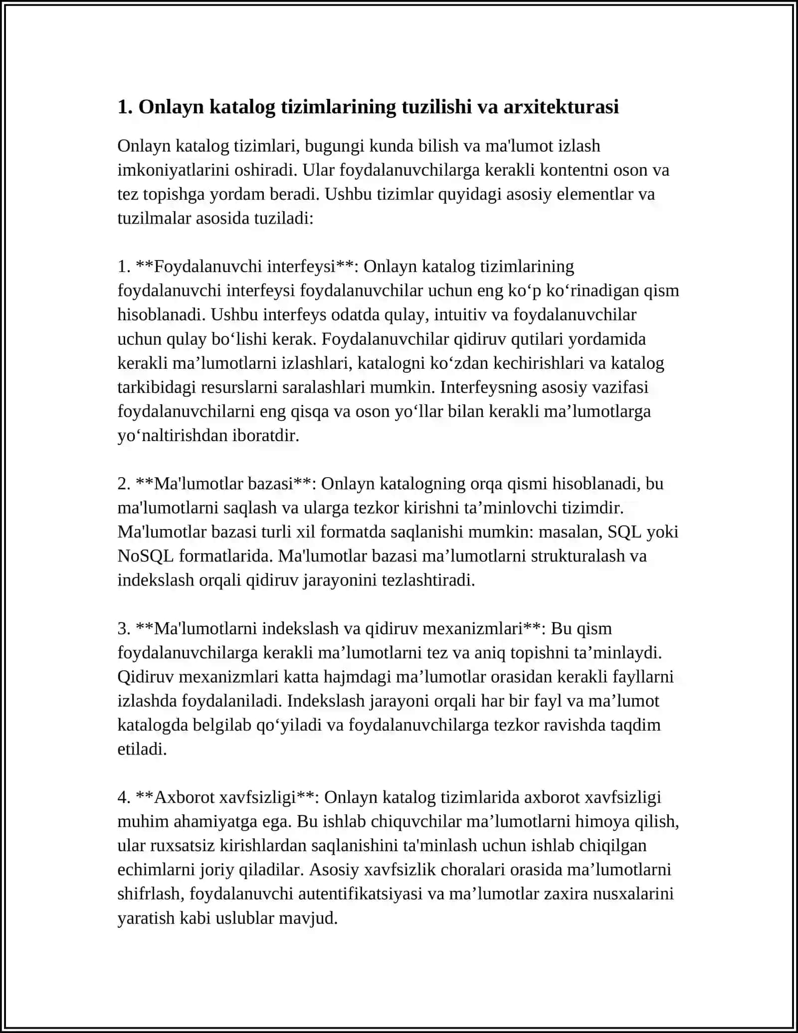 Onlayn Katalog Tizimlari 3