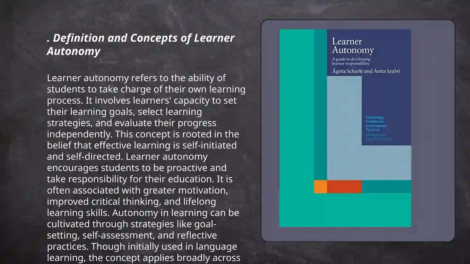 Learner autonomy 3